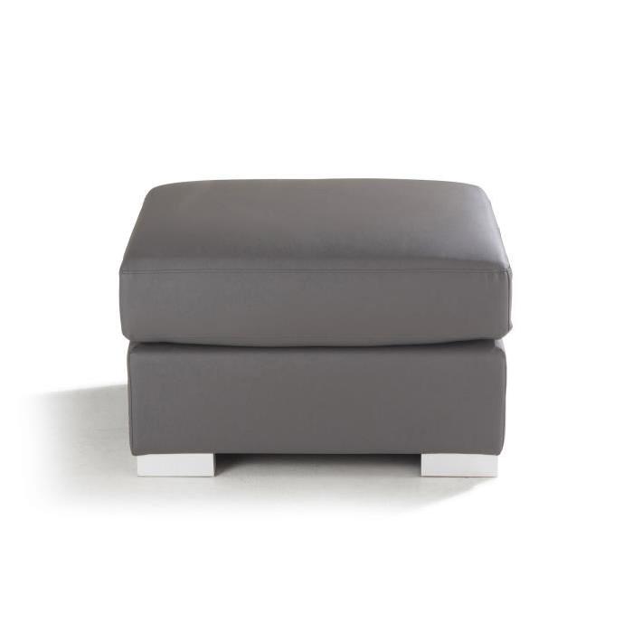 GENEVA DOLCE Pouf en simili - Gris