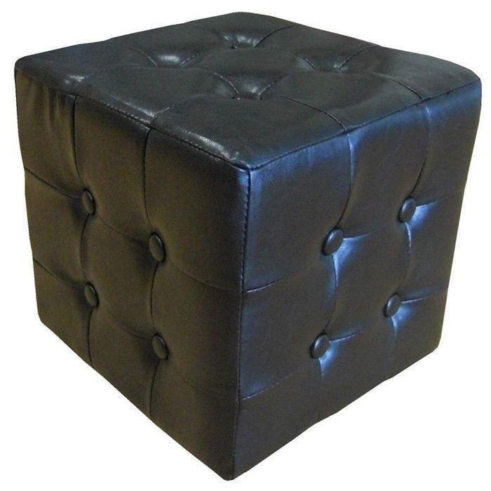 POUF CHESTER UNI NOIR