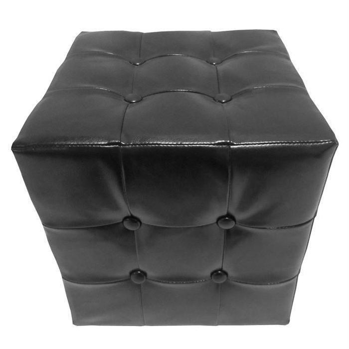 POUF CHESTER UNI NOIR