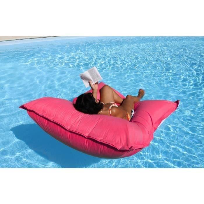 CANCUN Pouf géant de piscine 120x140cm Fushia