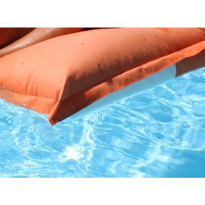 CANCUN Pouf géant de piscine 120x140cm Orange