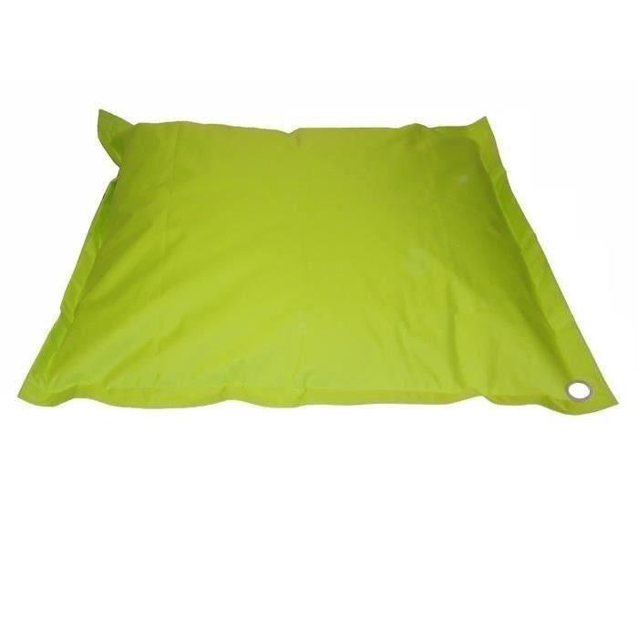 CANCUN Pouf géant géant de piscine 120x140cm Vert Anis