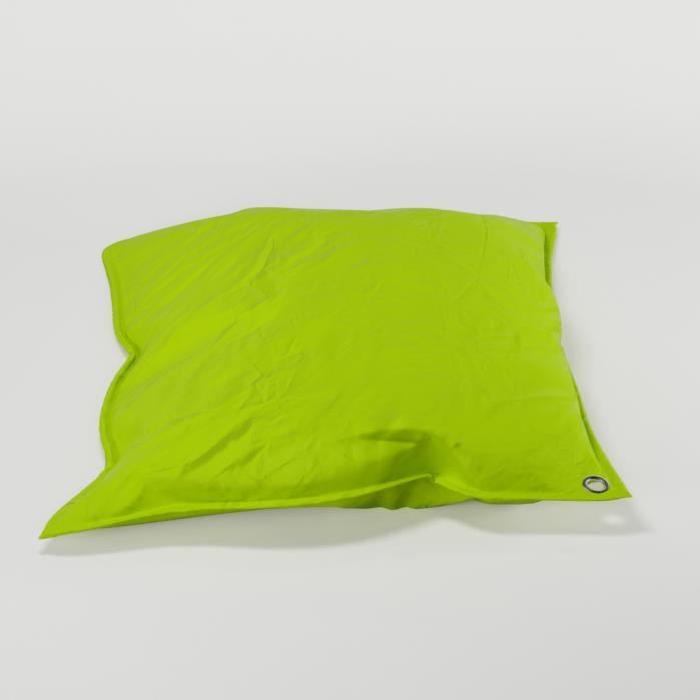 Pouf XXL imperméable vert  110x130 cm