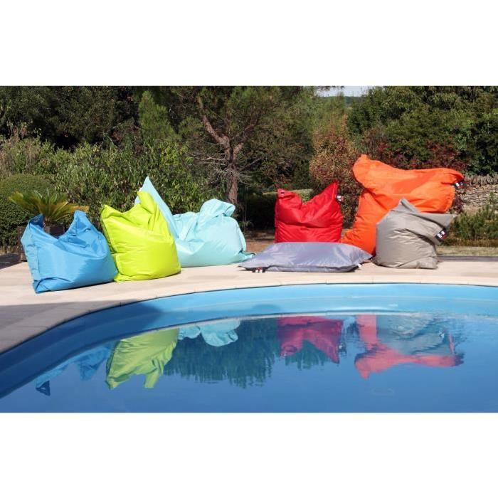 Pouf XXL imperméable vert  110x130 cm