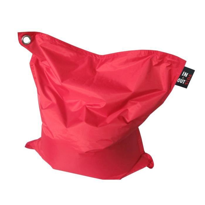 JAVA Pouf géant imperméable 110x130 cm rouge