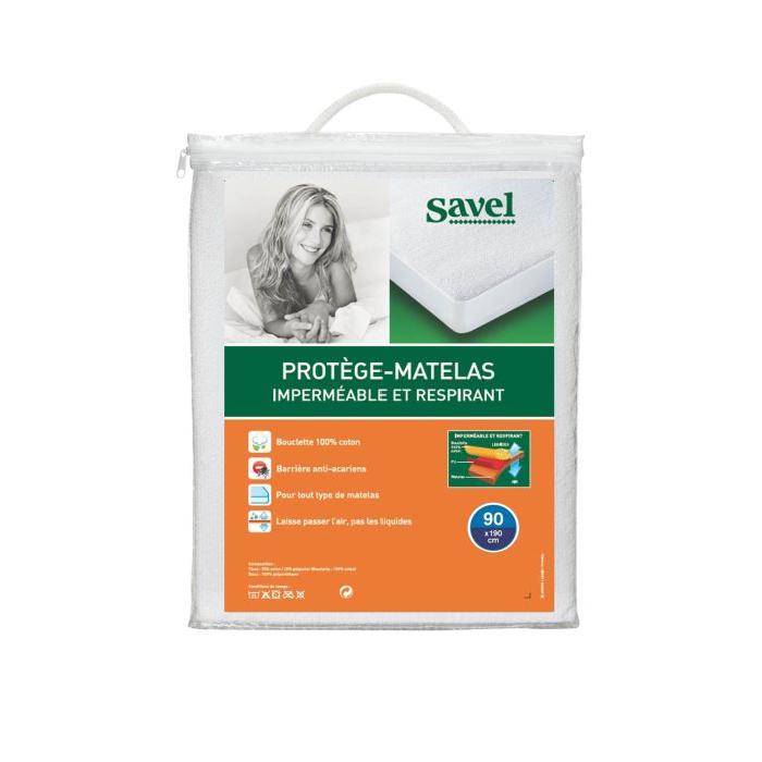 SAVEL P.Matelas PU Respirant 100% Coton 140x190