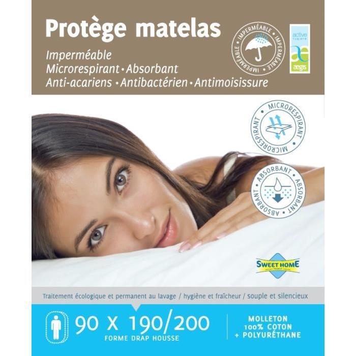 SWEET HOME Protege matelas SARA AEGIS 90x190/200