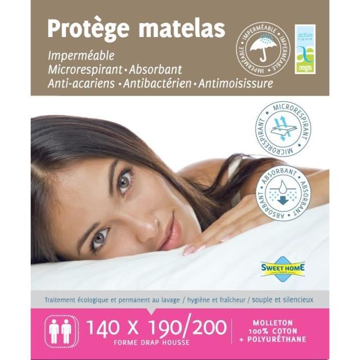 SWEET HOME Protege matelas SARA AEGIS 140x190/200