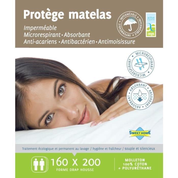 SWEET HOME Protege matelas SARA AEGIS 160x200