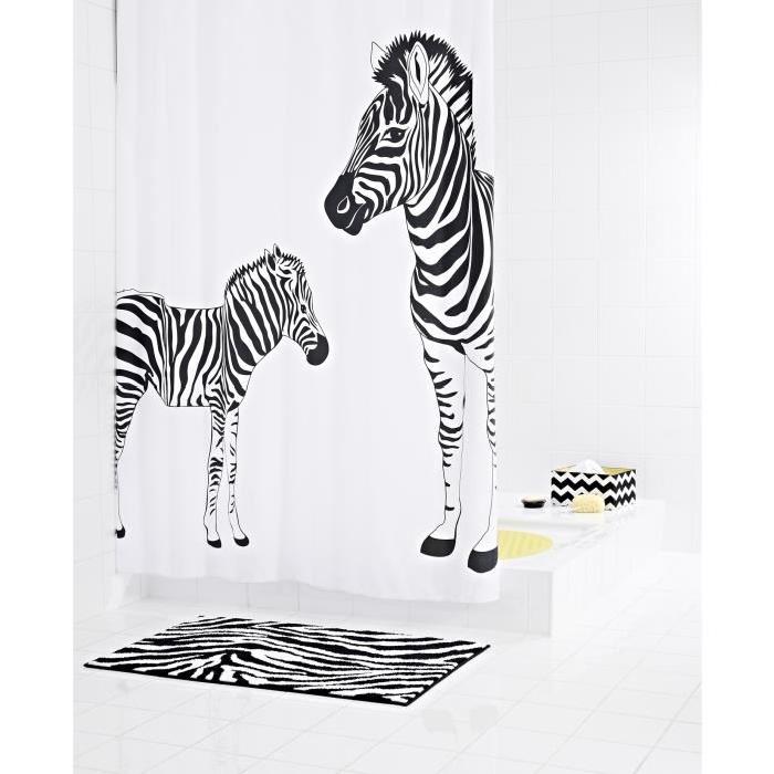 RIDDER Rideaux de douche textile - Zebra