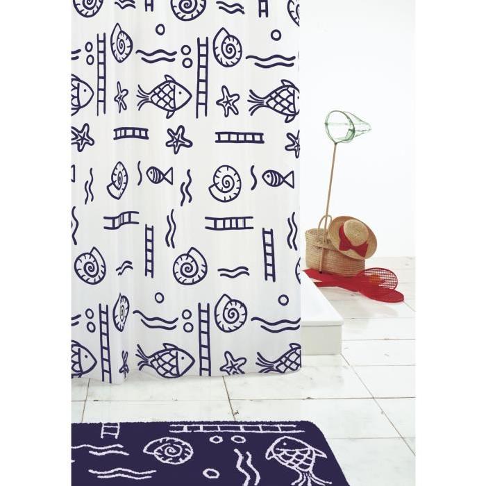 RIDDER Rideaux de douche textile - Neptun