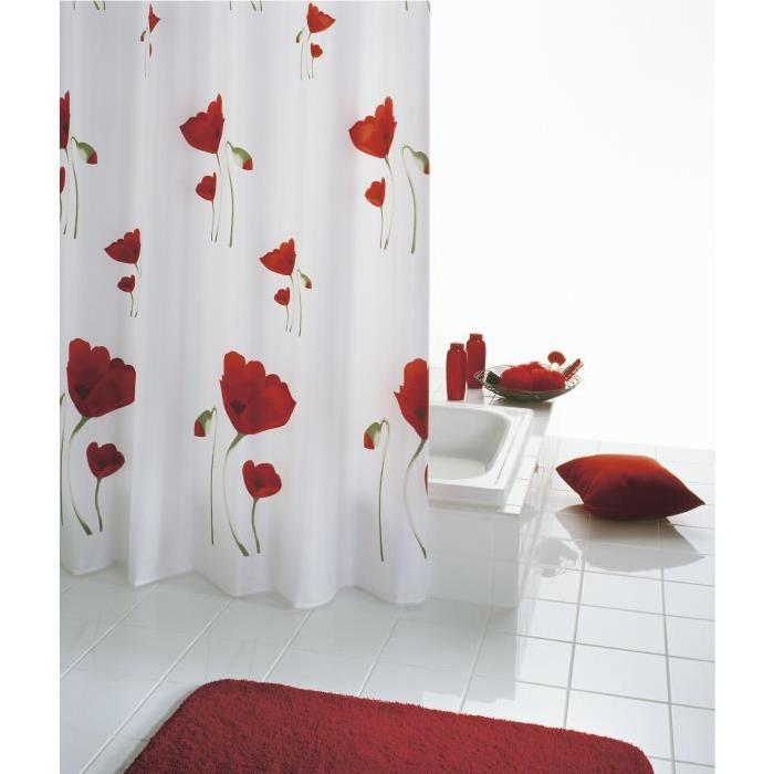 RIDDER Rideaux de douche textile - Mohn