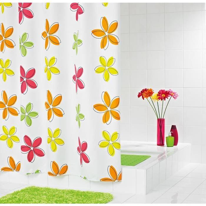 RIDDER Rideaux de douche textile - Fleur