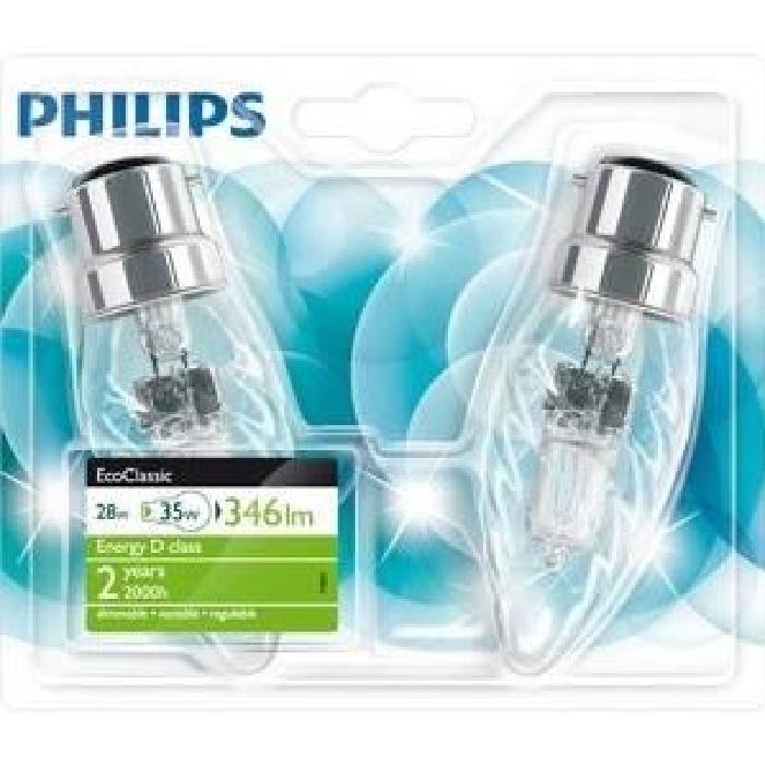 Ampoule Eco30 Flam Tor 28W B22 Bl2 2Ans