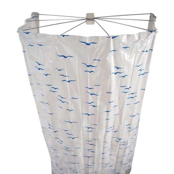 Cabine de douche pliable Ombrella Sylt - Bleu