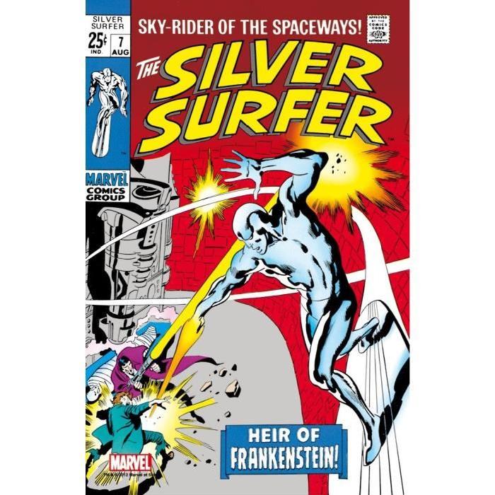 Couverture Comics Marvel en Métal Brossé Silver Surfer #7 Format Comics