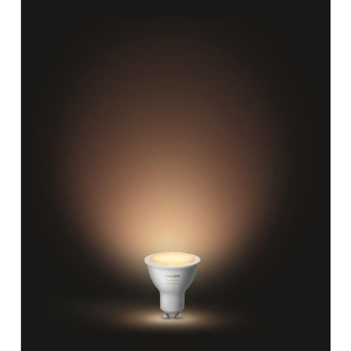 PHILIPS Hue White Ambiance Ampoule LED connectée GU10 9 W équivalent a 60 W