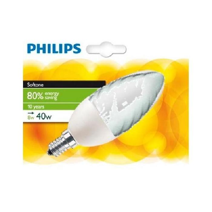 Ampoule ECO 80 flamme - 8W - E14