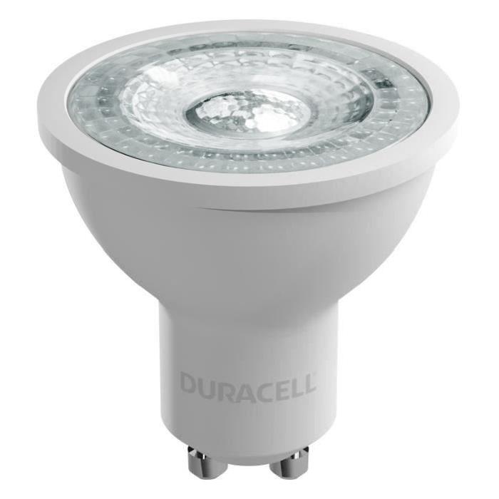 DURACELL Ampoule LED spot réflecteur GU10 3,6 W équivalent 35 W blanc chaud