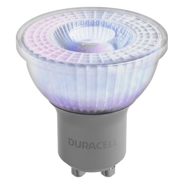 DURACELL Ampoule LED spot réflecteur GU10 5 W équivalent 50 W blanc chaud