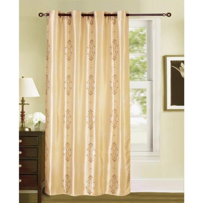 Rideau occultant 140x260 cm beige