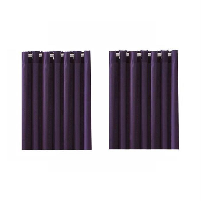 TODAY Paire de rideaux Occultant a oeillets 140x260 cm deep purple