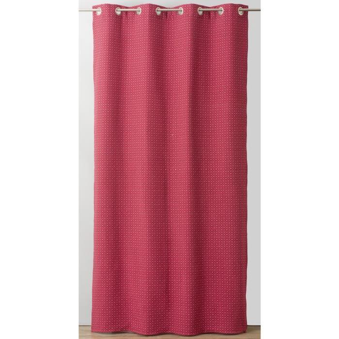 Rideau jacquard Grand Siecle 140x260 cm bordeaux