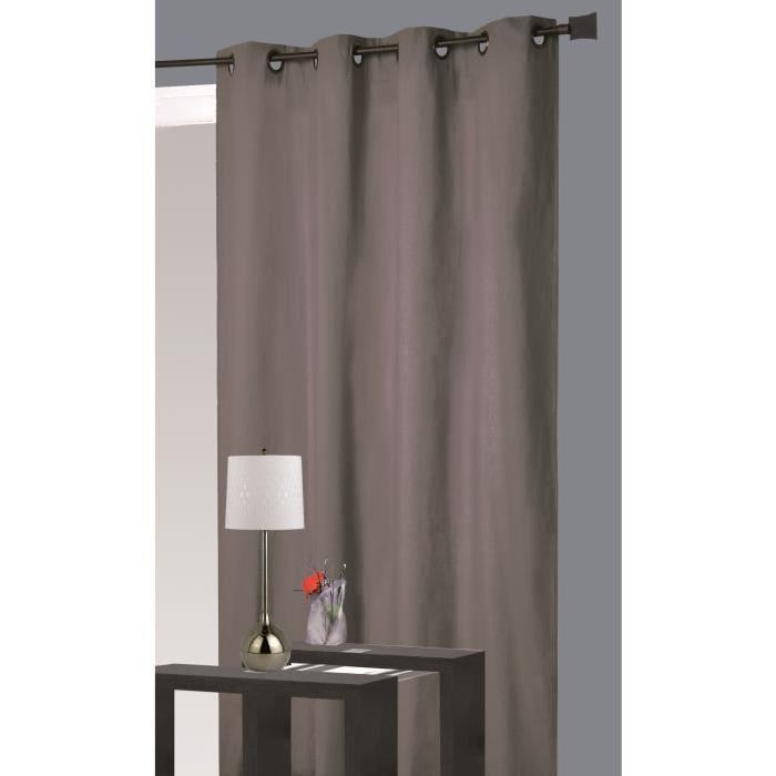 Rideau isolant phonique et thermique - 140x260cm - Gris