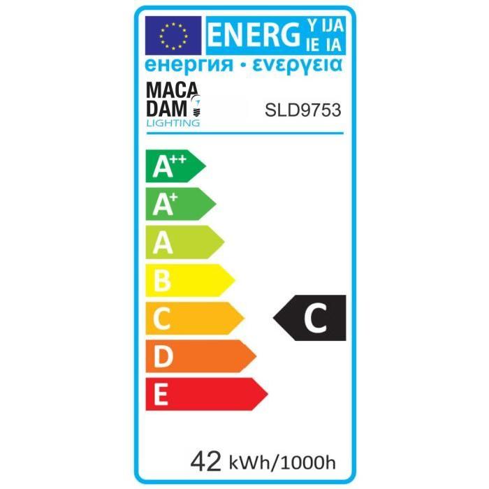 MACADAM LIGHTING Lot de 3 ampoules économique halogene standard B22 42 W équivalent a 100 W blanc chaud dimmable