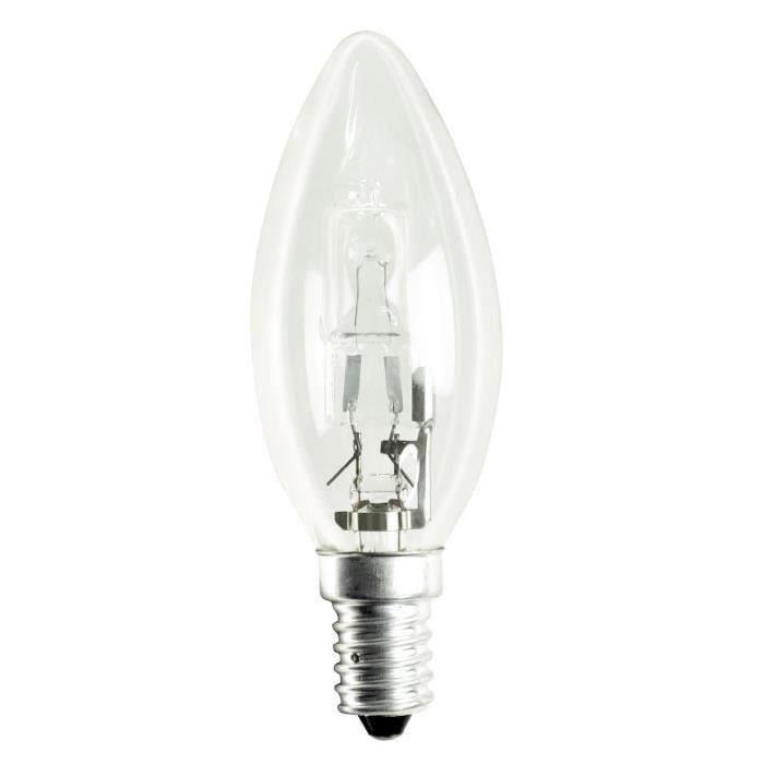 MACADAM LIGHTING Lot de 5 ampoules économique halogene flamme E14 42 W équivalent a 100 W blanc chaud dimmable