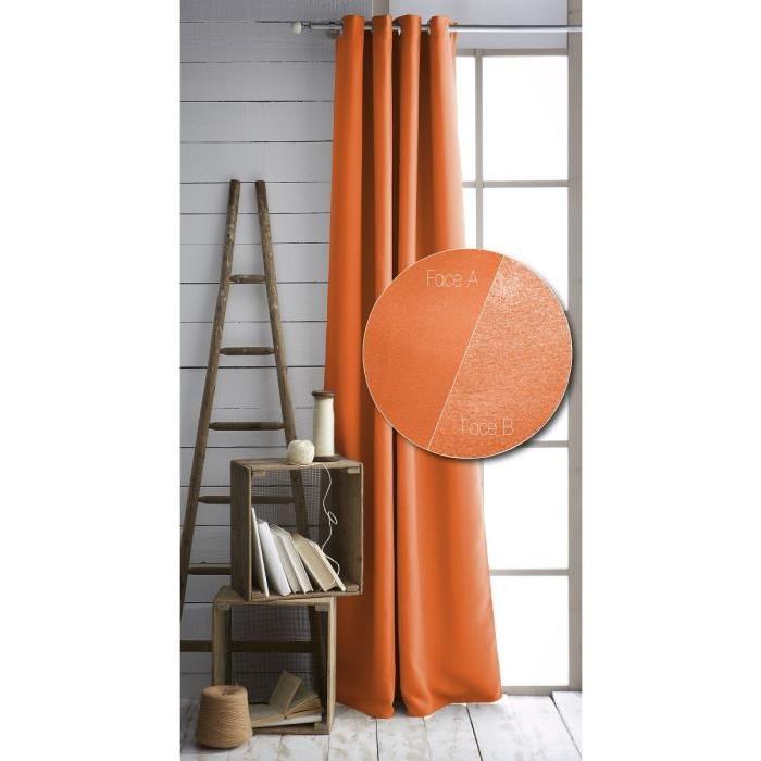 TODAY Paire de rideaux isolant 140x240 cm mandarine