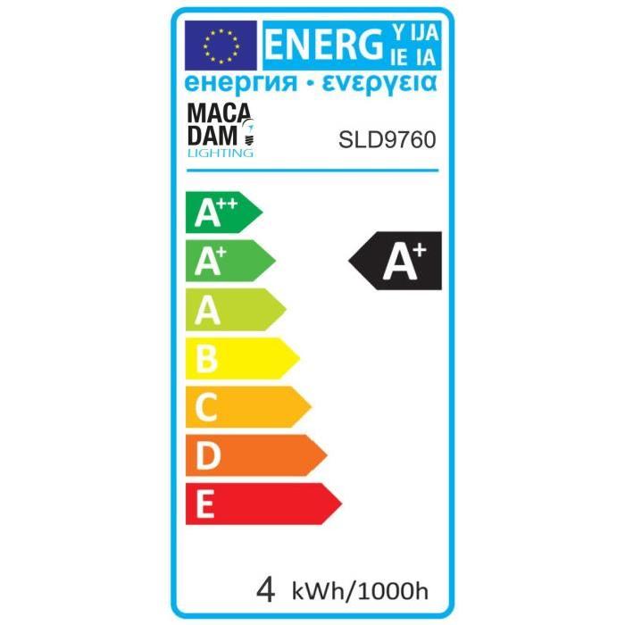 MACADAM LIGHTING Ampoule LED filament standard E27 4 W équivalent a 40 W blanc chaud