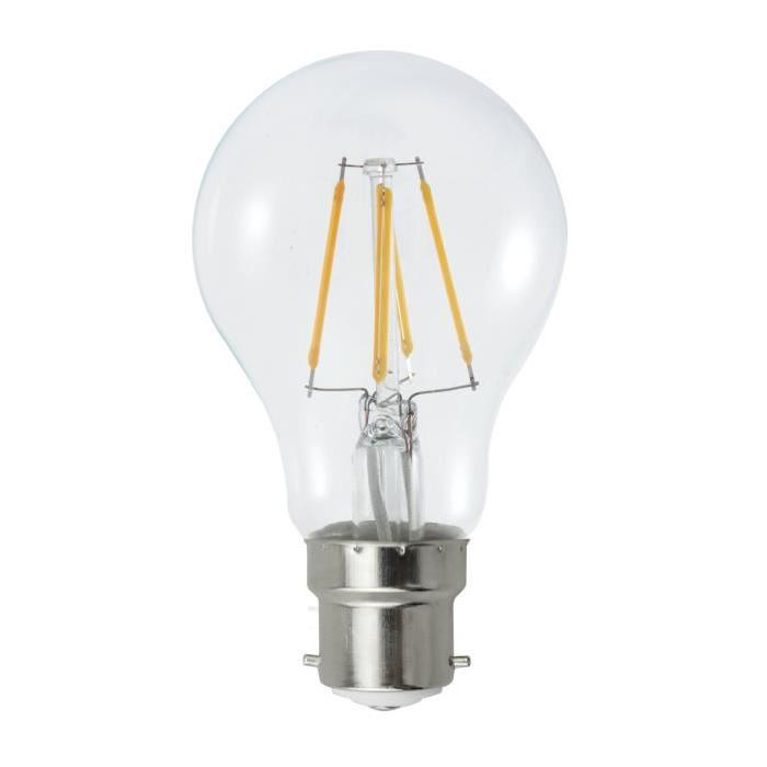 MACADAM LIGHTING Ampoule LED filament standard B22 6 W équivalent a 60 W blanc chaud