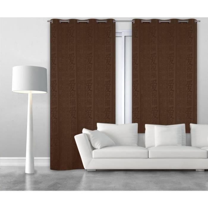 Rideau Feng Shui 135x240 cm chocolat