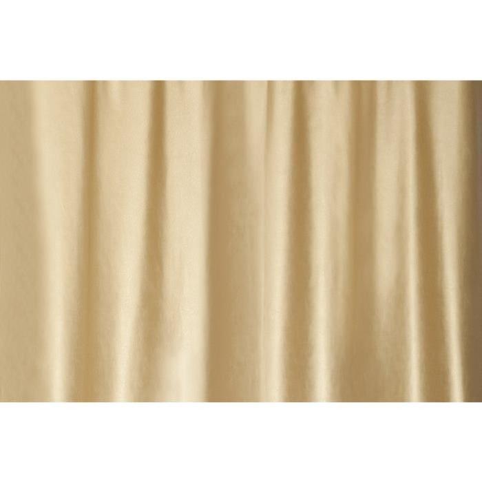 Rideau a 8 oeillets Luxuria 135x240 cm doré