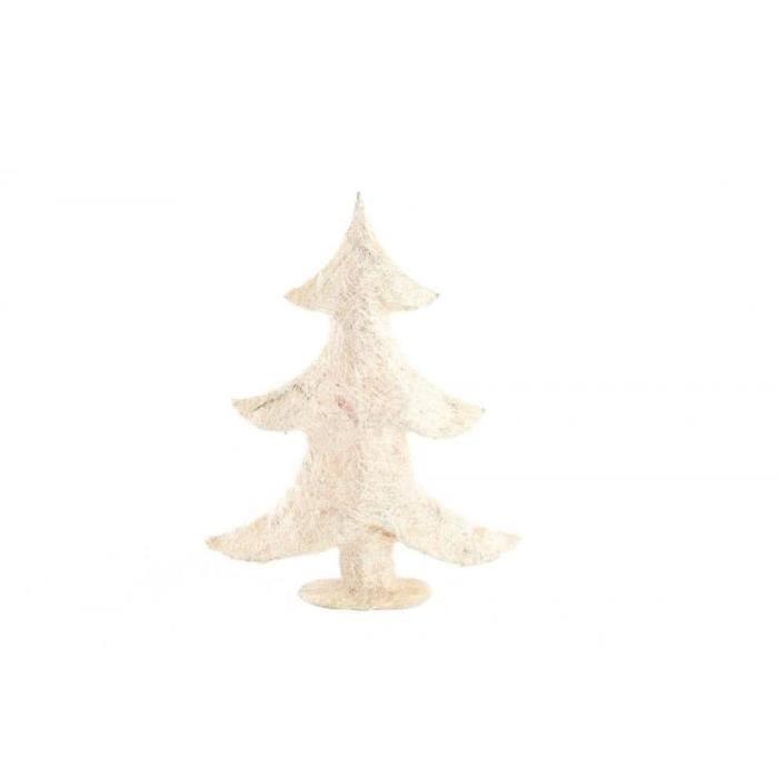 Sapin de Noël Artificiel Blanc en PVC 16x16x5 cm