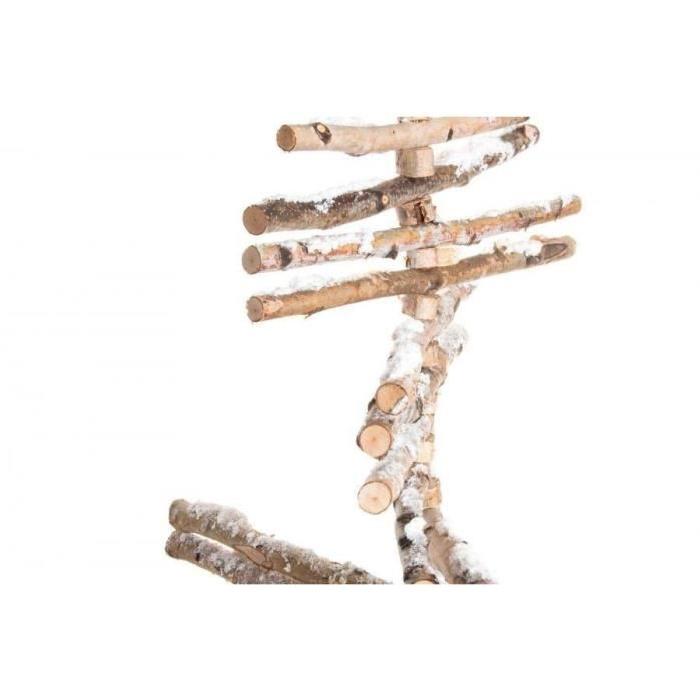 Sapin de Noël artificiel Beige en bois 60x110 cm