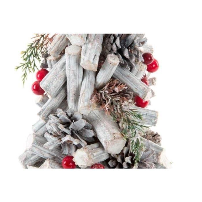 Sapin de Noël artificiel Troncs de bois 19x38 cm