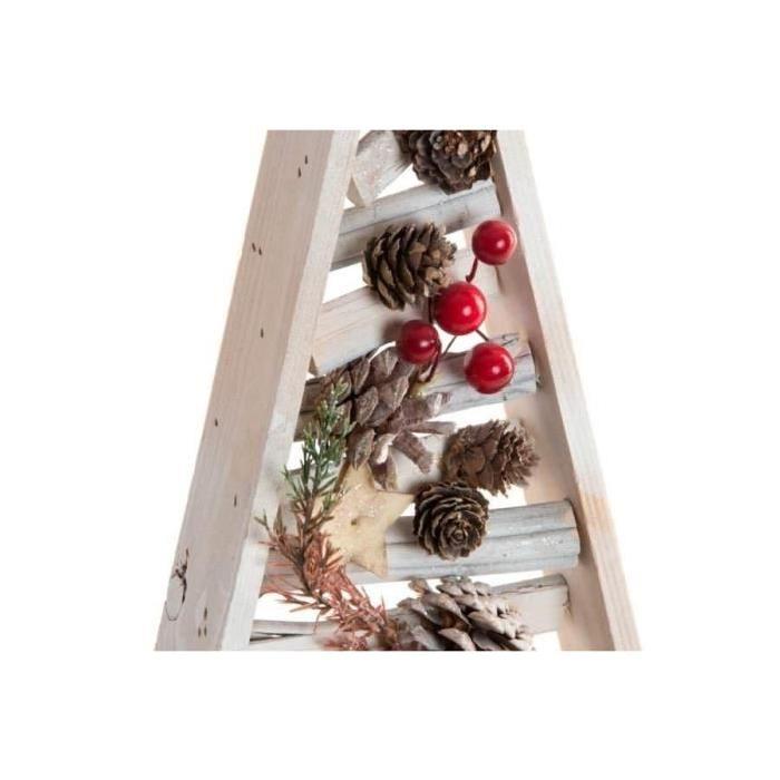 Sapin de Noël artificiel Beige en bois 20x7x45 cm