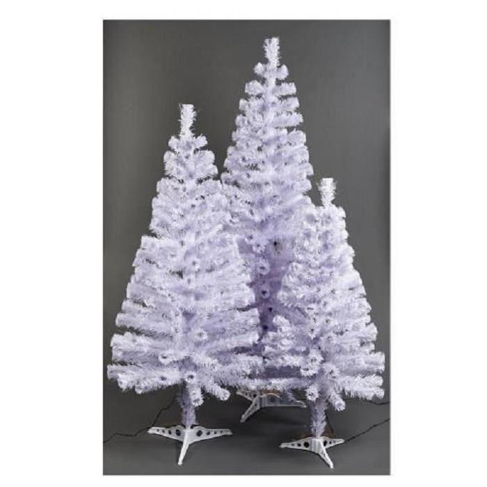 Sapin de Noël lumineux 120 cm Blanc