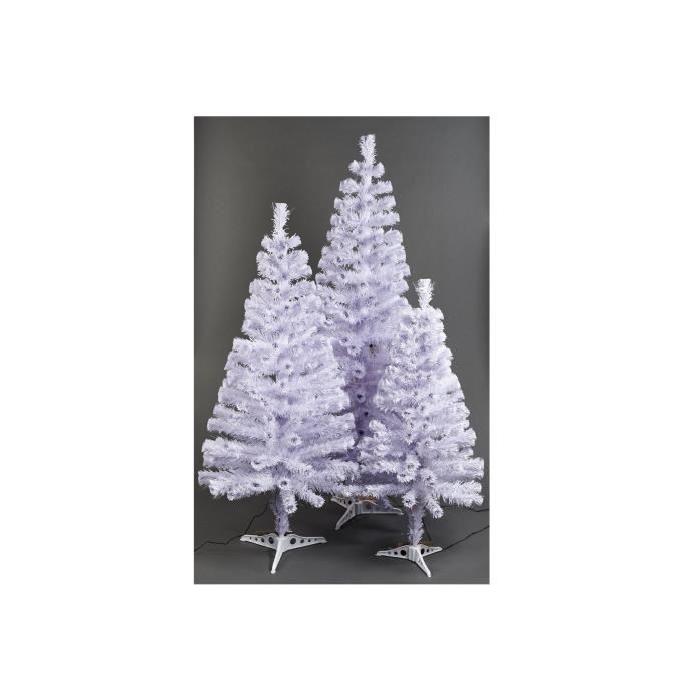 Sapin de Noël lumineux 180 cm Blanc