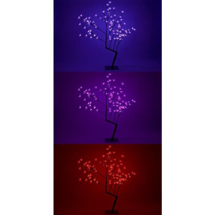 Sapin de Noël artificiel lumineux Fleur 80 cm