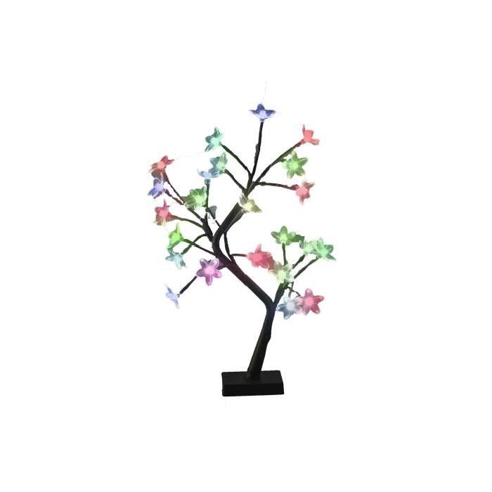 Sapin de Noël artificiel lumineux Fleur Multicolore 45 cm