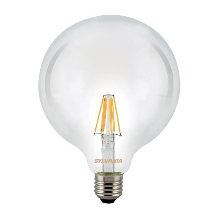 SYLVANIA Ampoule LED a filament Toledo RT G120 E27 7,5W équivalence 75W