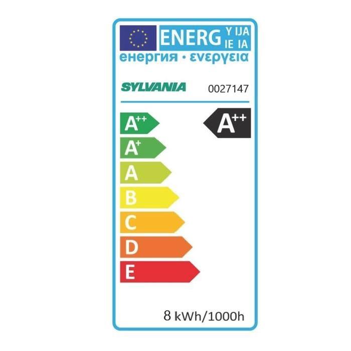 SYLVANIA Ampoule LED a filament Toledo RT G120 E27 7,5W équivalence 75W