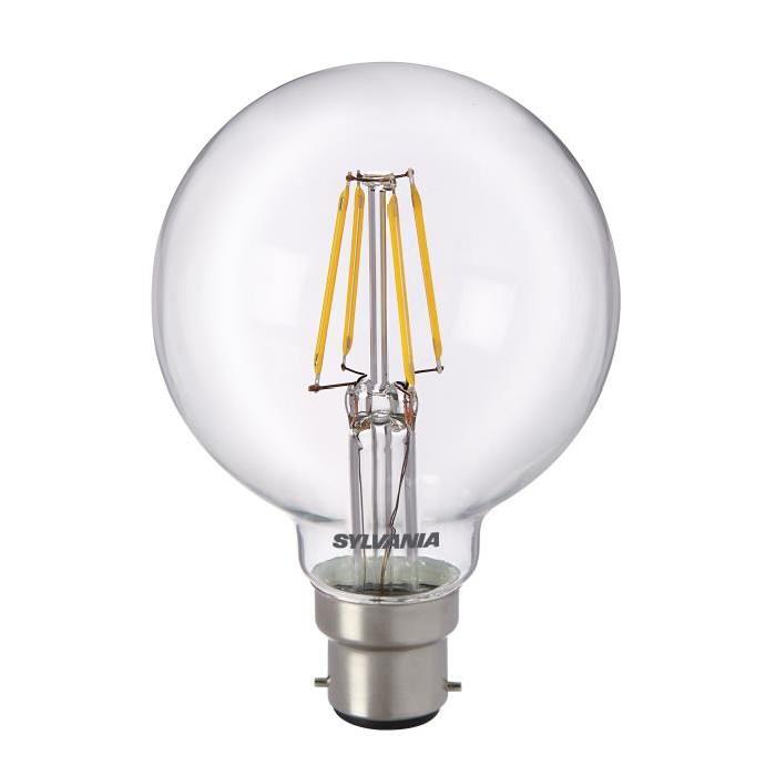 SYLVANIA Ampoule LED a filament Toledo RT G80 B22 5W équivalence 50W