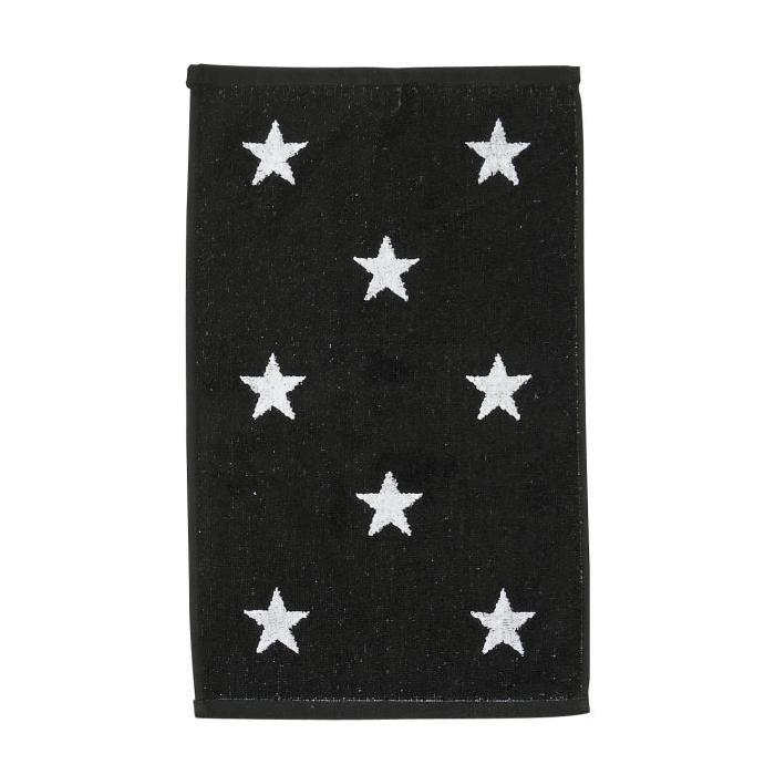 DONE Daily Shapes STARS Serviette Invité 30x50cm - Noir et Blanc