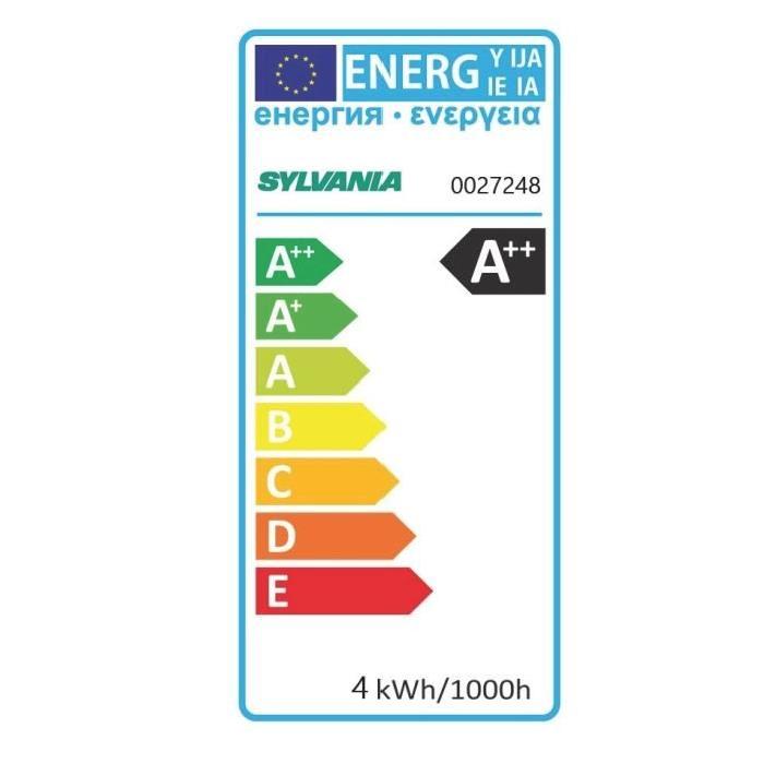 SYLVANIA Ampoule LED a filament Toledo RT Ball E27 4W équivalence 35W