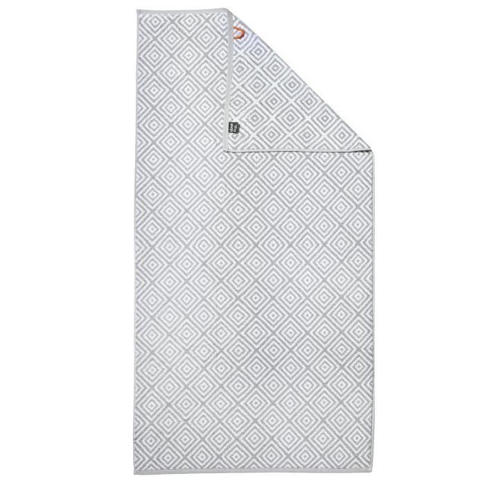 DONE Drap de Douche Diamond - Argent & Blanc - 70x140cm