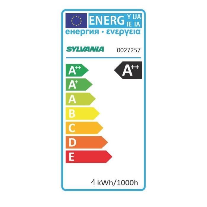 SYLVANIA Ampoule LED a filament Toledo RT Ball E14 4W équivalence 35W